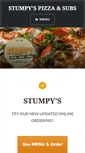 Mobile Screenshot of pizzabystumpys.com